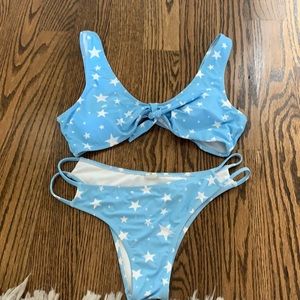 Blue star bikini